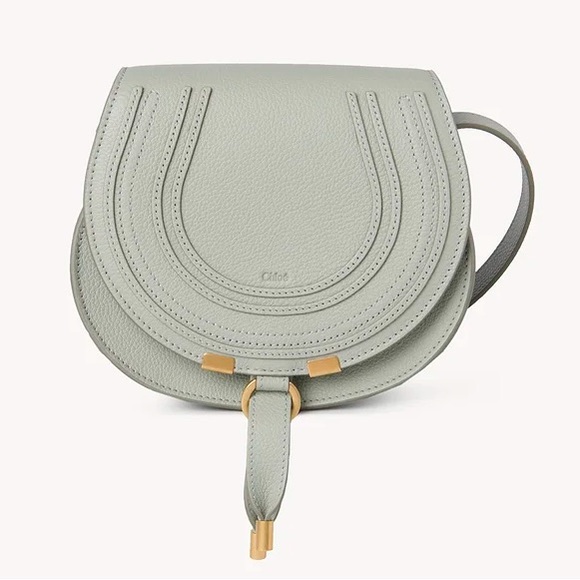 Chloe Handbags - Chloe Small Marcie Crossbody Bag Grained Leather-Color Sea Grass